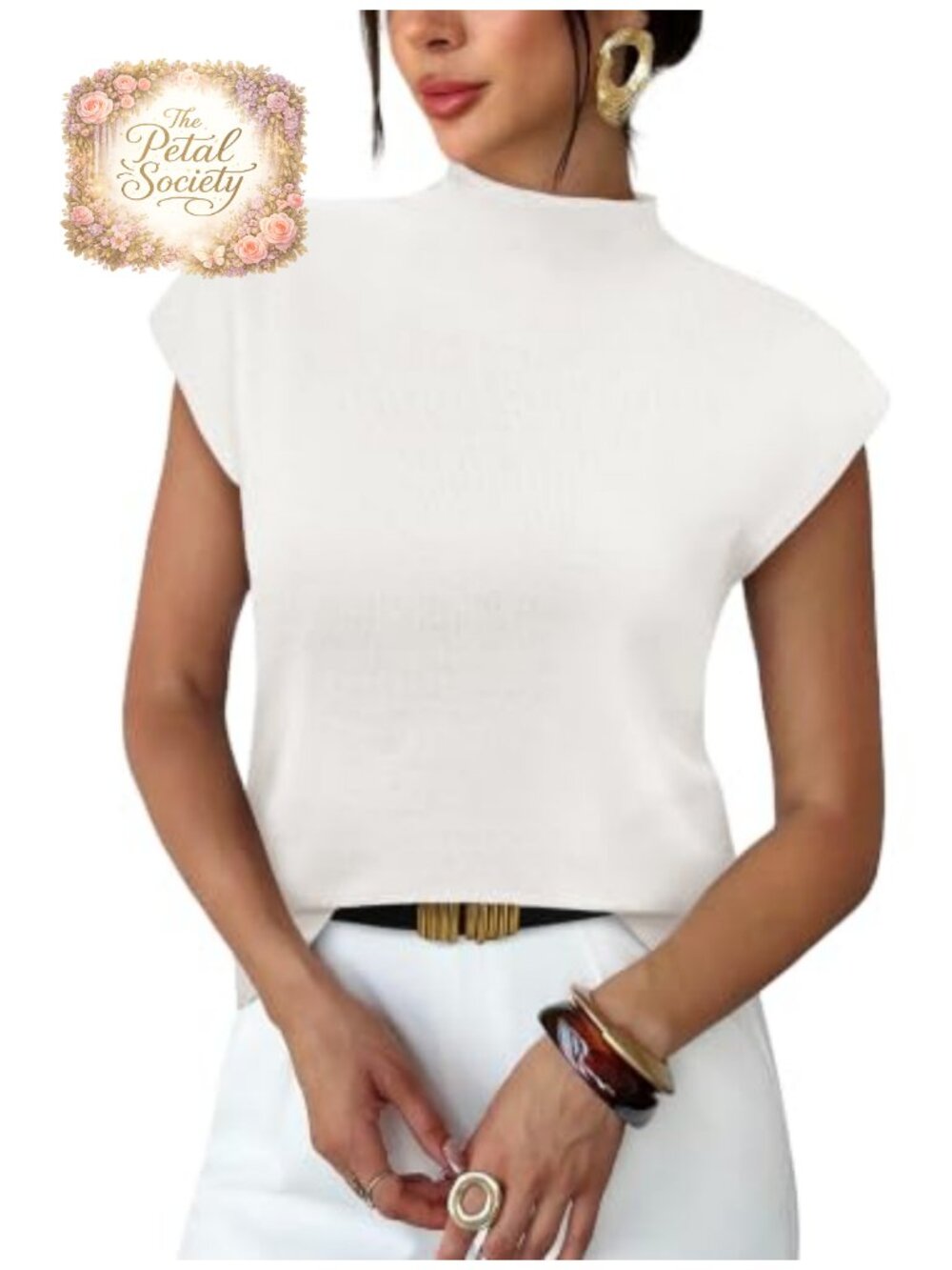 Womens Short Sleeve Mock Neck Sweater Lightweight Knit Pullover Top Casual